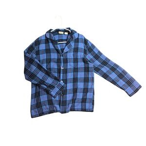 L.L.Bean Men’s Flannel Shirt Small | Blue Plaid Button-Up Classic Outdoor